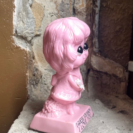 VINTAGE MESSAGE DOLL PINK GIRL