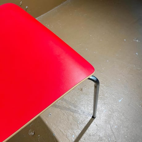 USED STEEL LEG PLYWOOD SEAT CHAIR