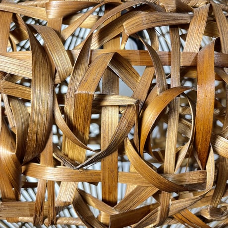 USED BAMBOO FLAME PENDANT LAMP