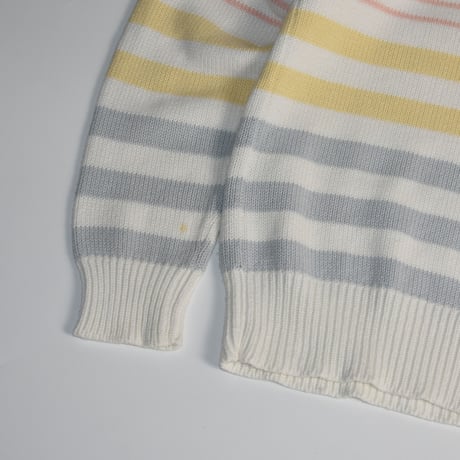 USED 90'S "LAUREN / RALPH LAUREN" BORDER KNIT
