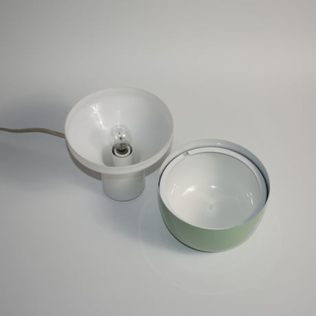 USED "TEO" GLASS & IRON TABLE LAMP