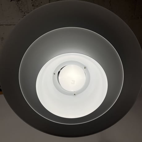 USED SCANDINAVIAN DESIGN IRON SHADE PENDANT LAMP