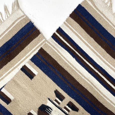 USED INDIAN NATIVE WOOL RUG