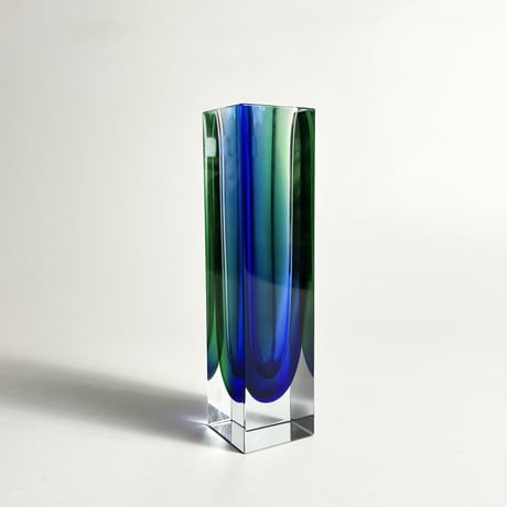 USED "MANDRUZZATO" VENETIAN GLASS FLOWER VASE
