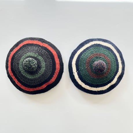 COMFORTABLE REASON  “Stripe Tam O' Shanter Hat”