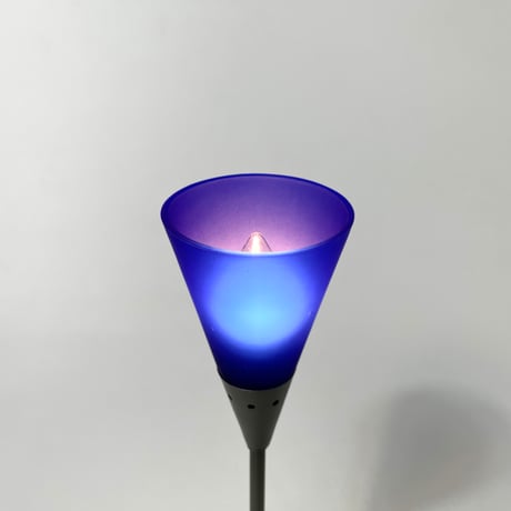 JAPAN USED 80’S-90’S GLASS SHADE METAL FRAME TABLE LAMP