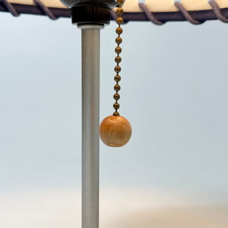 JAPAN USED FABRIC SHADE STEEL TABLE LAMP