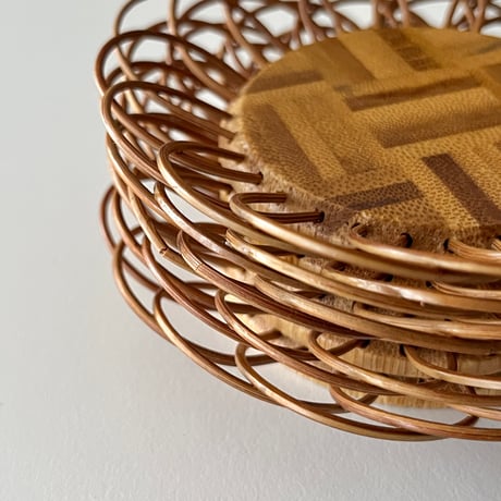 USED BAMBOO COASTER SET