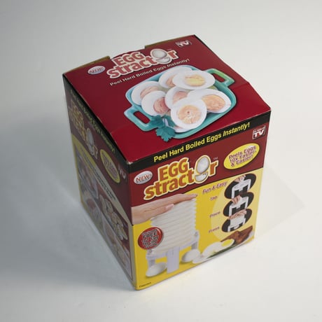 NEW "EGG STRACTOR" EGG PEELER