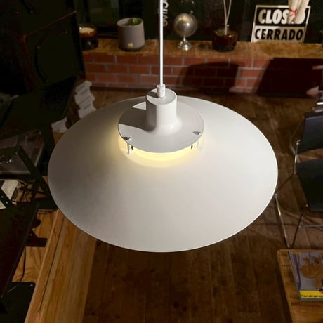 USED METAL SHADE PENDANT LAMP