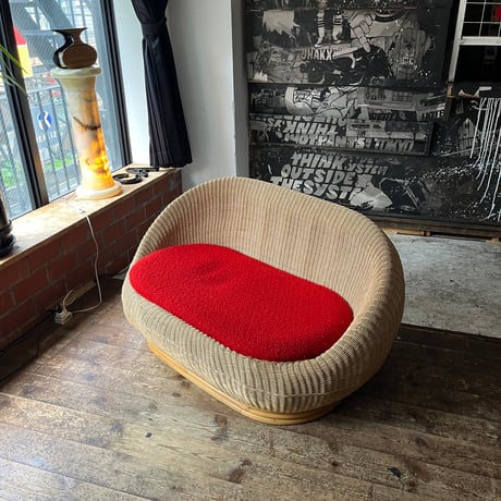 USED RATTAN 2P SOFA