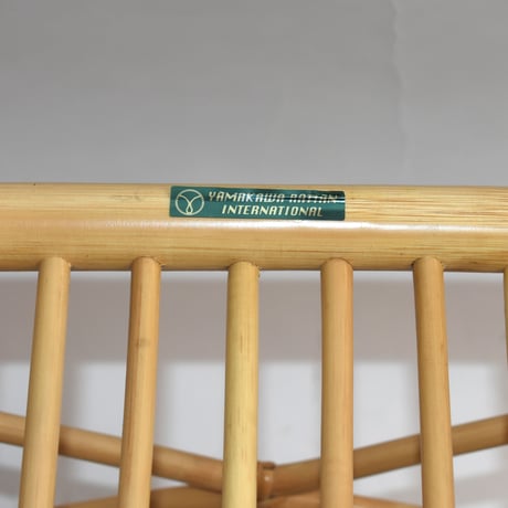 JAPAN USED BAMBOO & RATTAN CARRY LAUNDRY SHELF
