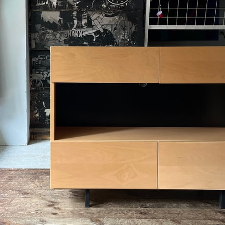 JAPAN USED WOODEN SHELF