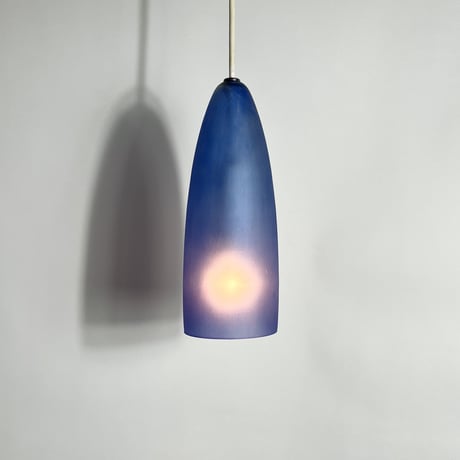 USED FADE GLASS SHADE PENDANT LAMP