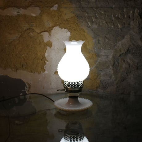 60'S BUBBLE GLASS TABLE LAMP