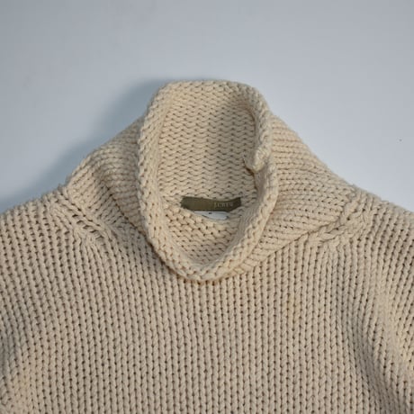 USED "J.CREW" COTTON RIB STITCH KNIT