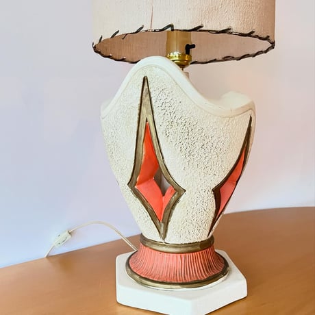 VINTAGE 60'S CERAMIC VASE TABLE LAMP