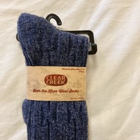 "CLEAR CREEK" OVEN THE KNEE WOOL 2P SOCKS