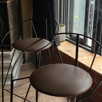 VINTAGE METAL FRAME BAR STOOL