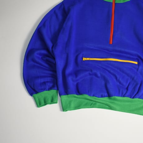 USED MULTICOLORED ACRYLIC HALF ZIP PULLOVER