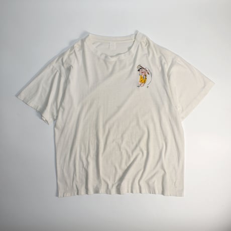 USED ”THE FLINTSTONES / FRED FLINTSTONE” EMBROIDERY S/S TEE