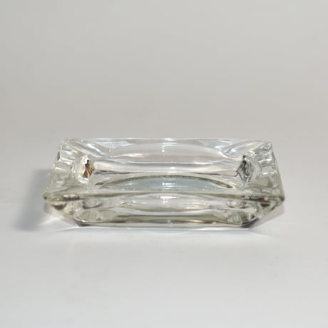 USED "NEW YORK / STATUE OF LIBERTY" GLASS SQUARE ASHTRAY