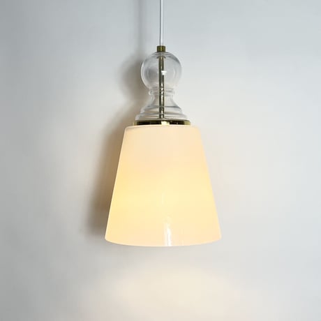 USED GLASS SHADE PENDANT LAMP