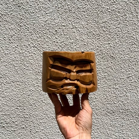 USED WOODEN ASHTRAY