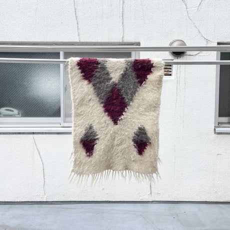 VINTAGE WOOL MOHAIR RUG