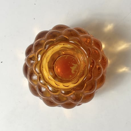 USED GLASS CANDLE HOLDER