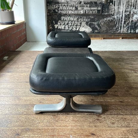 USED LEATHER 2P BENCH