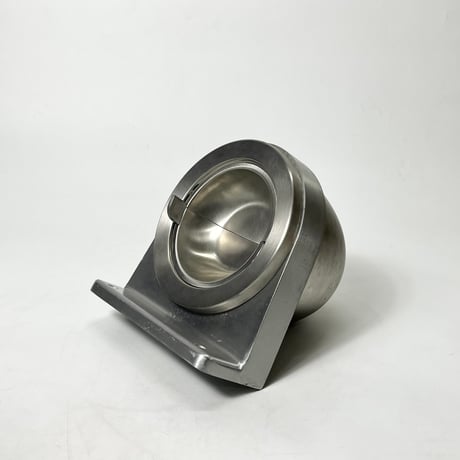 VINTAGE STAINLESS STEEL WALL MOUNT ASHTRAY