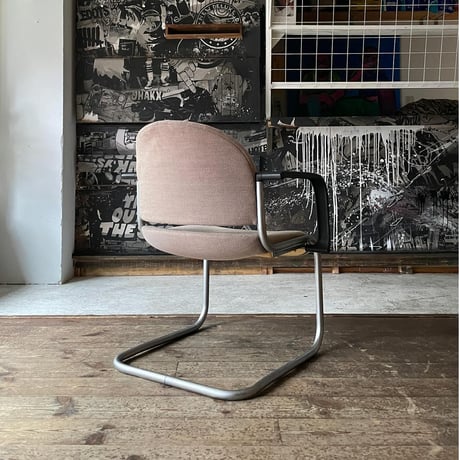 USED 80'S "MAUSER" FABRIC ARM CHAIR DESIGNED BY JURGEN LANGE