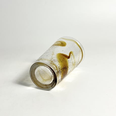 USED TEXTURE ART GLASS CUP