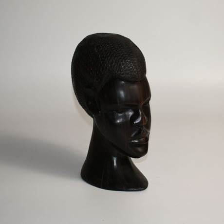 USED WOODEN FACE STATUE