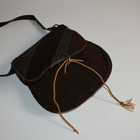USED SUEDE SHOULDER BAG