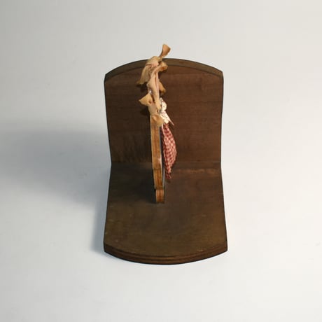 USED HANDMADE WOODEN BOOKENDS