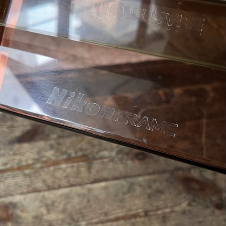 JAPAN USED “NIKON” ACRYL & IRON STAND MIRROR