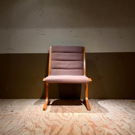 JAPAN USED "TENDO" WOODEN LOUNGE CHAIR