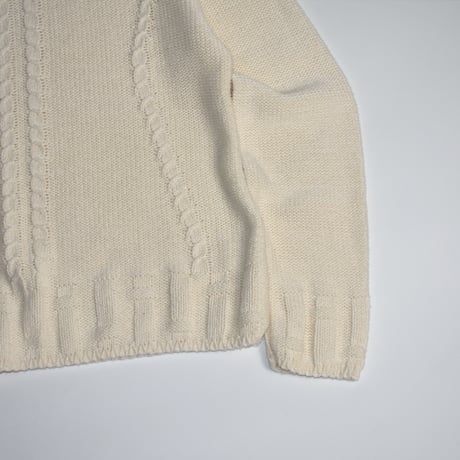 USED "ST JOHN'S BAY" MOCK NECK COTTON KNIT