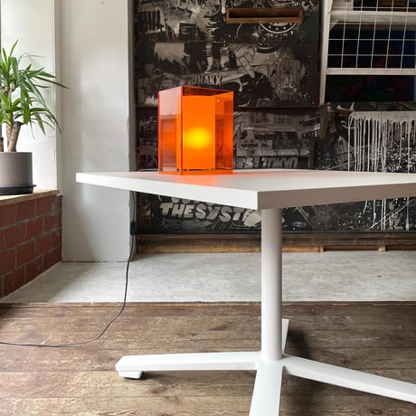 USED WOODEN SQUARE DINING TABLE