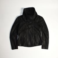 USED "BARNEYS NEWYORK" CONVERSION SHEEP SKIN LEATHER JACKET