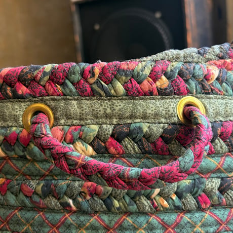 USED HANDMADE FABRIC BASKET