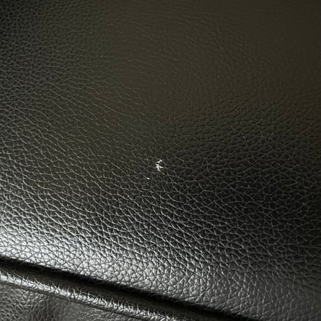 USED STAINLESS FRAME VINYL LEATHER 1P SOFA