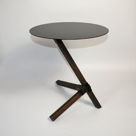 IRON TOO BOARD & WOODEN LEG COFFEE SIDE TABLE