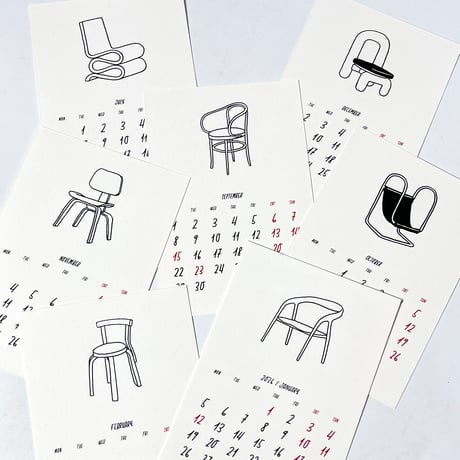 TAKESHI WADA "2025 VTG CHAIR COLLECTION CALENDAR"