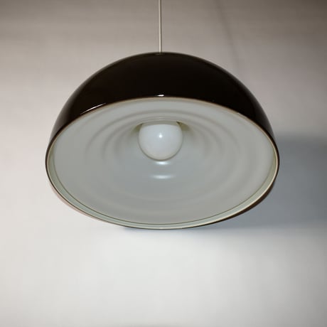 JAPAN USED IRON SHADE PENDANT LAMP