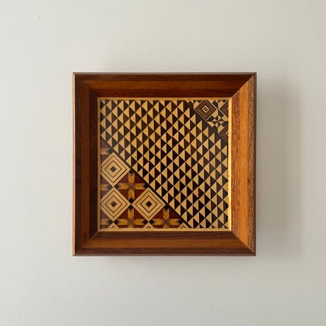 USED WOODEN TRAY "YOSEGI"