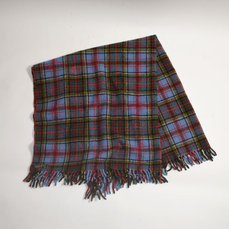 USED "KILLARNEY" PLAID WOOL BLANKET