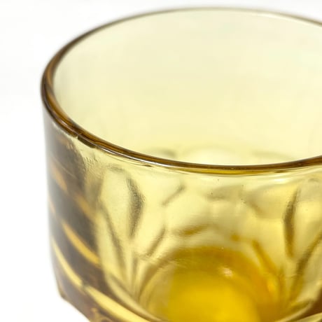 VINTAGE 60-80'S "GEORGIAN" HONEY GOLD GLASSES